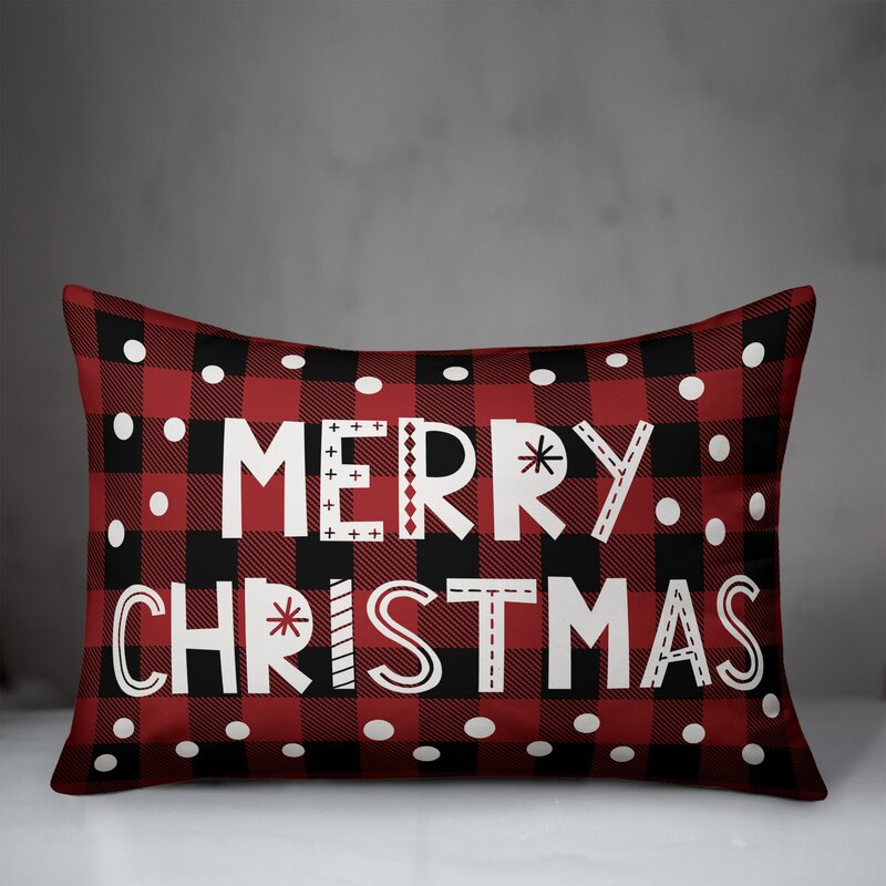 christmas lumbar pillow